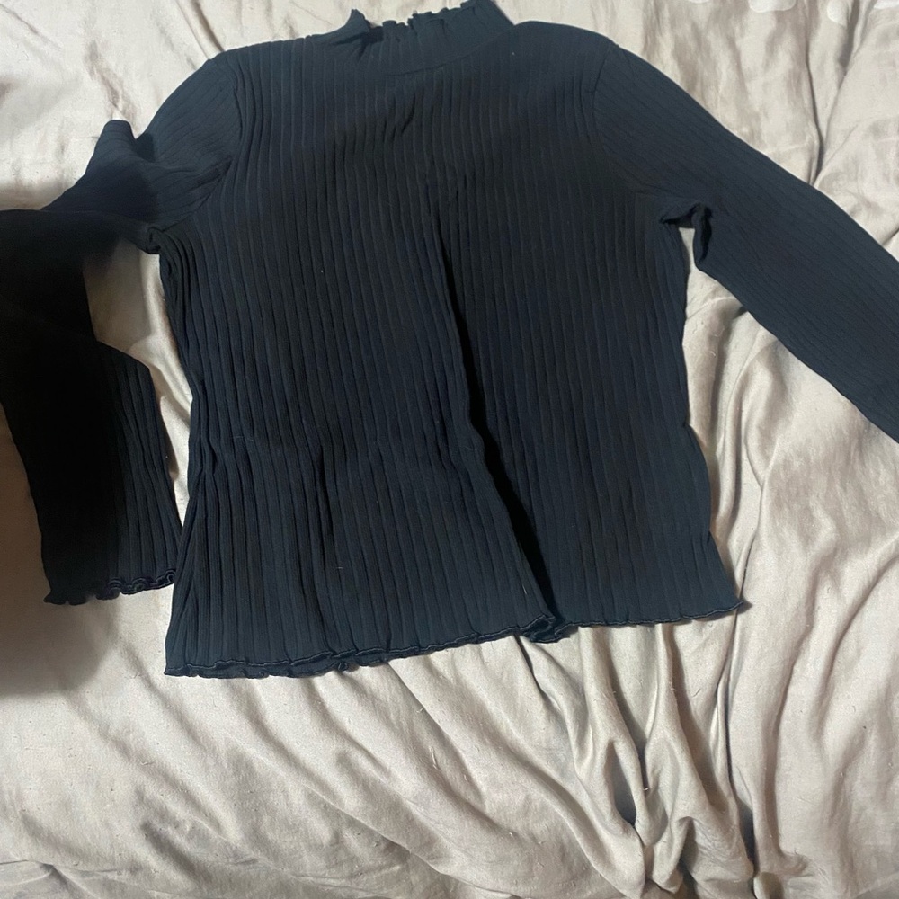 Kohl's Elegant Black Ribbed‎ Tunic